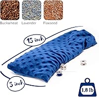 Vista 2 de Microwave Heating Pad for Neck and Shoulders- Lavender Microwavable Heating Pad- Cool & Hot Moist Heat Pack- Weighted Bean Bag Therapy Wrap for Pain