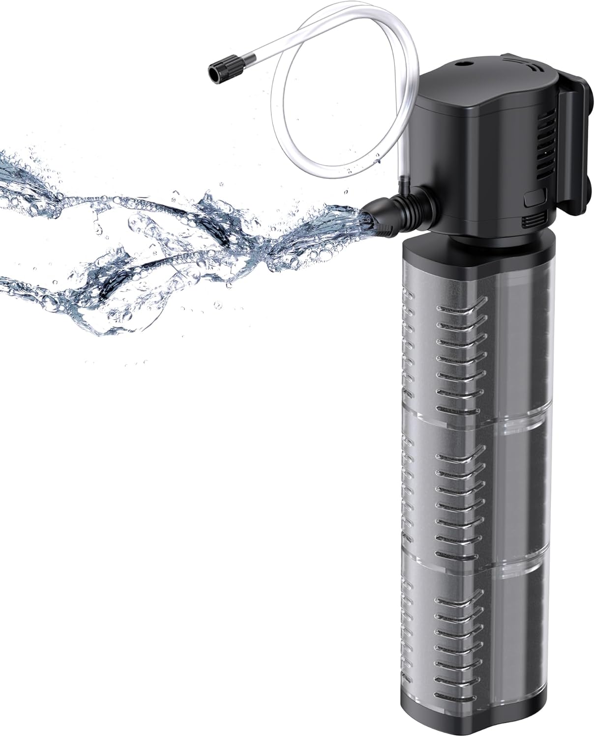 FREESEA Aquarium Fish Tank Filter: 20W 400GPH Internal Power Filter 3-Stage Filtration for 75-150 Gallon Saltwater Betta Turtle Tanks 20W(400GPH)for 75 to 150 Gallon