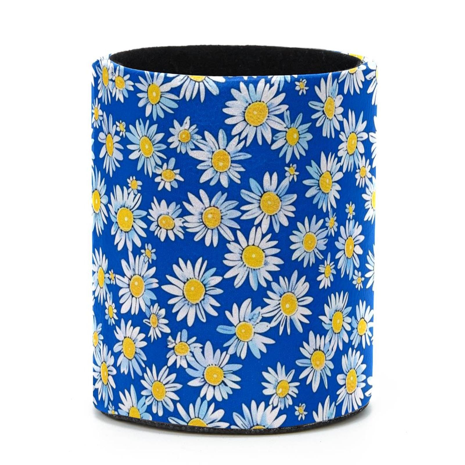 VAPOKF Round Pencil Holders for Desk, Daisy Pen Holders Pen Pot Makeup Brushes Storage Desktop Stationery Supplies Organiser for Home Office