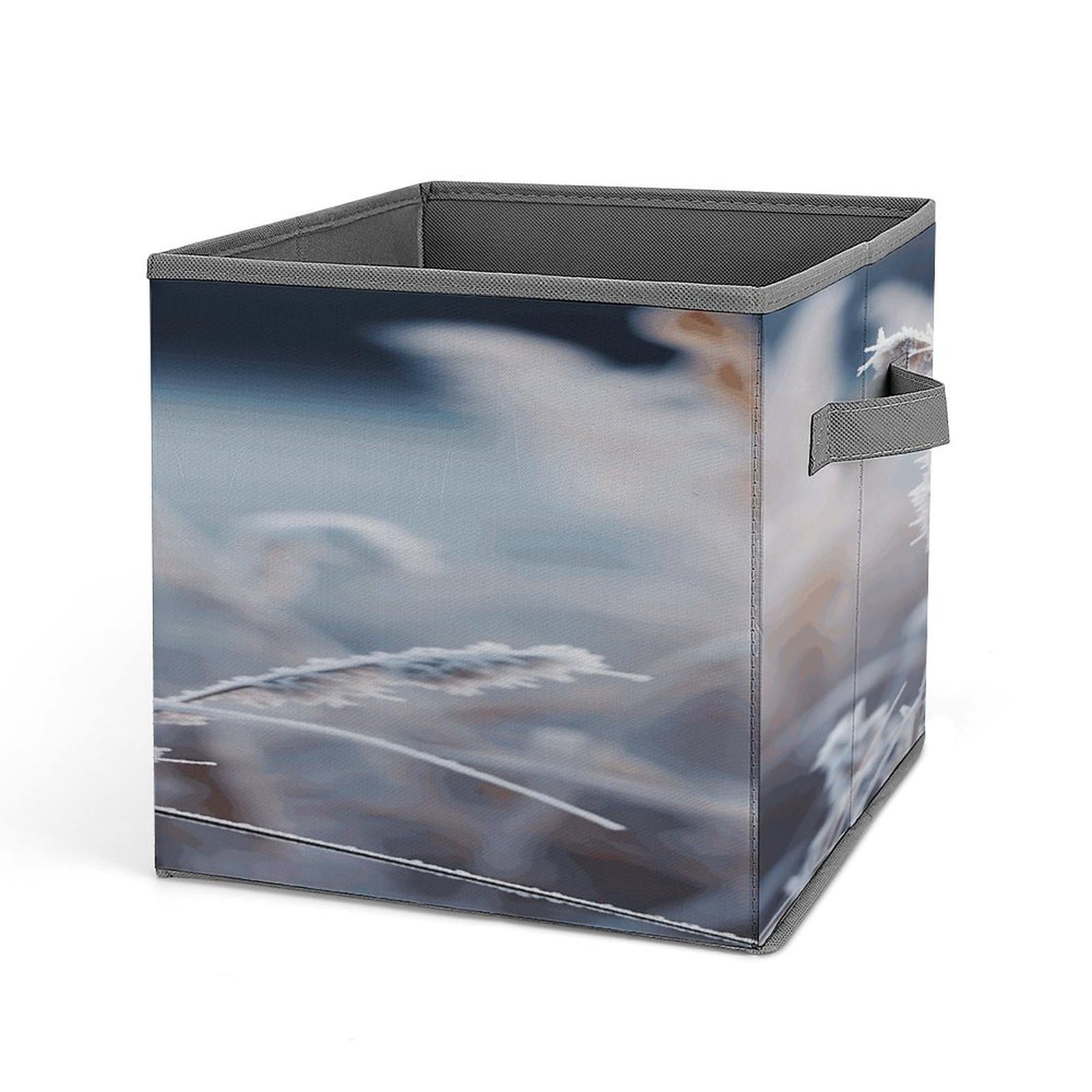 Fekiloot Style Frost Grass Storage Bins Storage Baskets