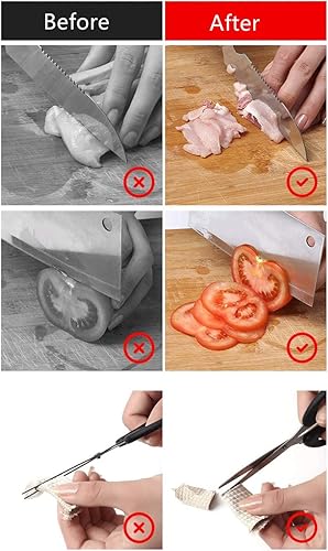 Miniatura 6 de Afilador de cuchillos eléctrico Multifuncional Kit 4 en 1 para cuchillos rectos y tijeras con cubierta protectora 110V versión eléctrica