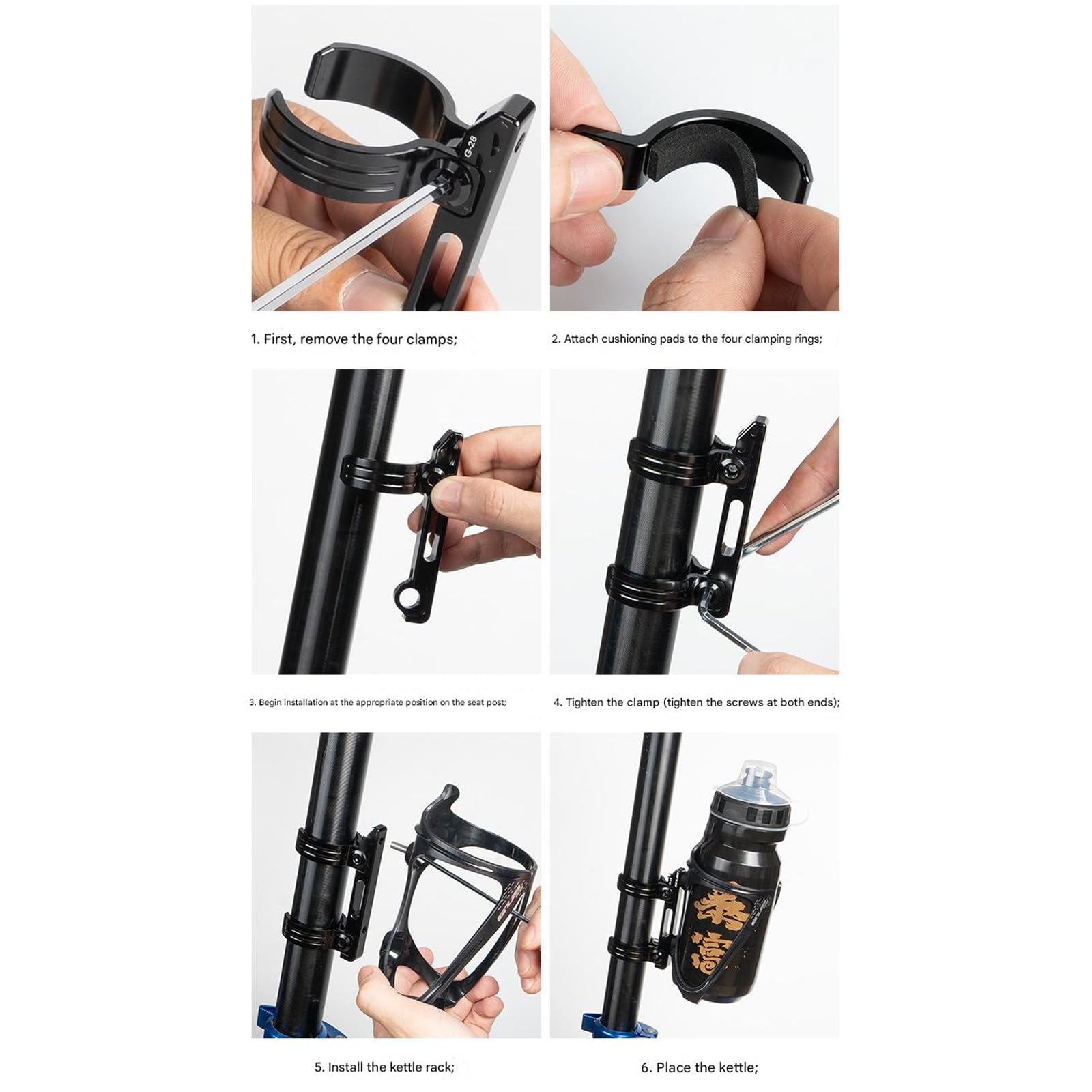 Adaptador de soporte para botellas de agua, soporte de conversión para botellas de agua, soporte para botellas de agua, adaptador de estante de aluminio