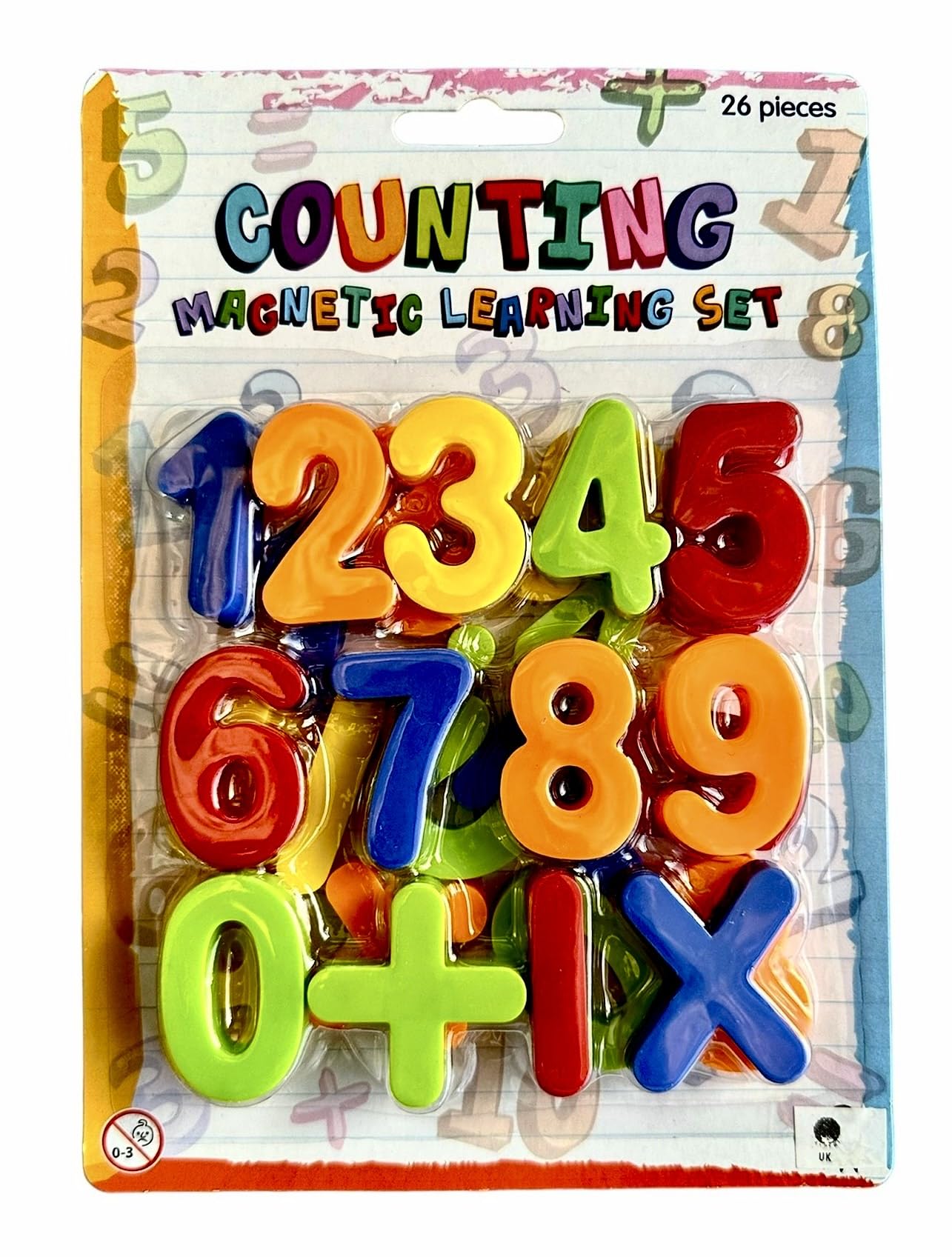 Magnetic Letters Numbers Alphabet Fridge Magnets Colorful Plastic ABC 123 Educational Toy Set Preschool Learning Spelling Counting Math for 3 4 5 Years Kids (NUMBERS 123 & SUMBOLS)