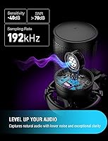 Vista 3 de FIFINE Micrófono USB para juegos para PC PS5, micrófono de condensador con silencio rápido, indicador RGB, soporte para trípode, filtro pop, montaje