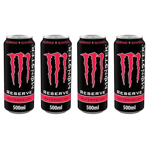 Monster Energy Reserve Sandía, 16.9 fl oz16.9 fl. oz. (paquete de 4) Enviado desde Canadá