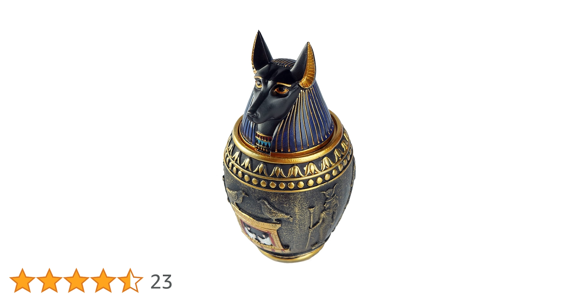 Amazon.co.jp: OwMell エジプト 神 ドゥアムテフ 天蓋瓶 7.6インチ