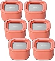 Vista 10 de Caraway Set de 2 piezas de recipientes de vidrio para almacenamiento de alimentos - (2) recipientes de vidrio de 1.75 tazas - Vidrio recubierto