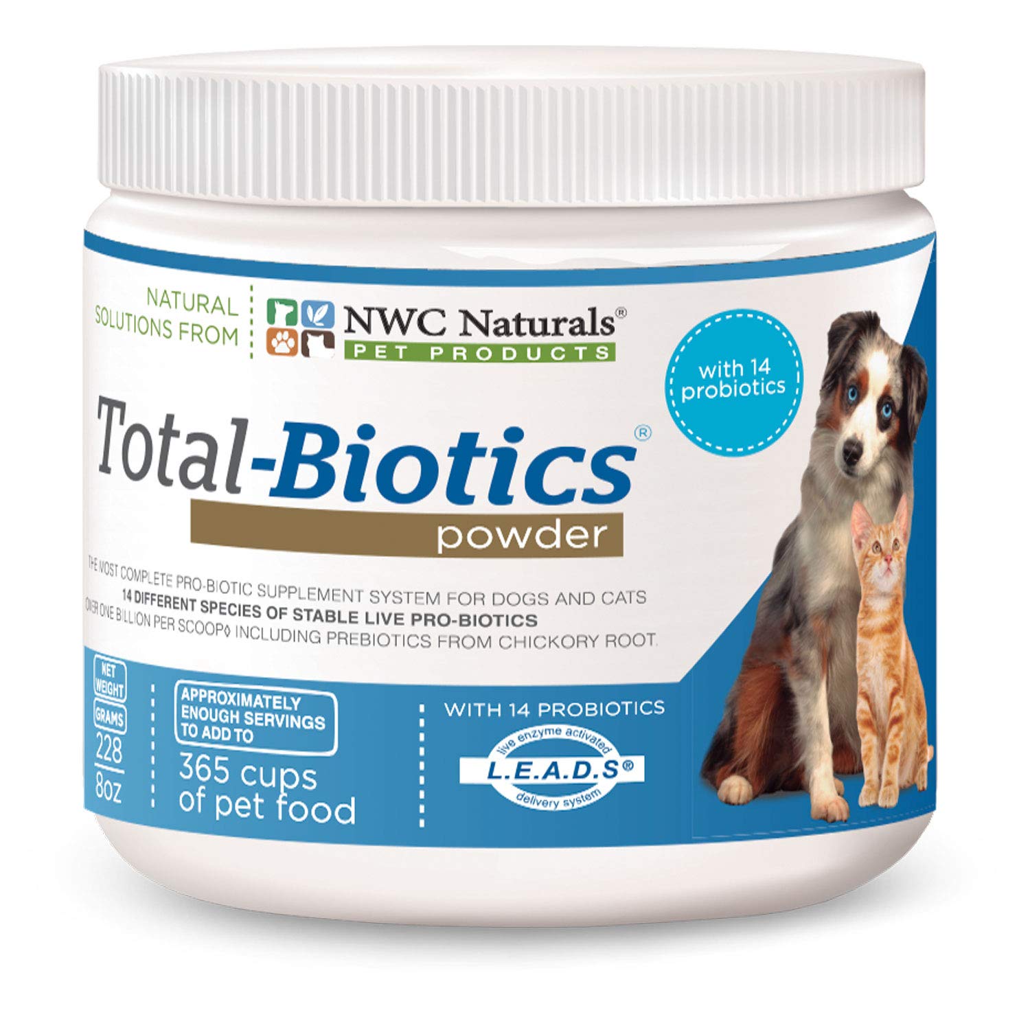 NWC Naturals- Total-Biotics- Probiotics for Dogs and Cats - Treats 365 Cups of Pet Food (B001BFFAVW) Amazon Price History, Amazon Price Tracker