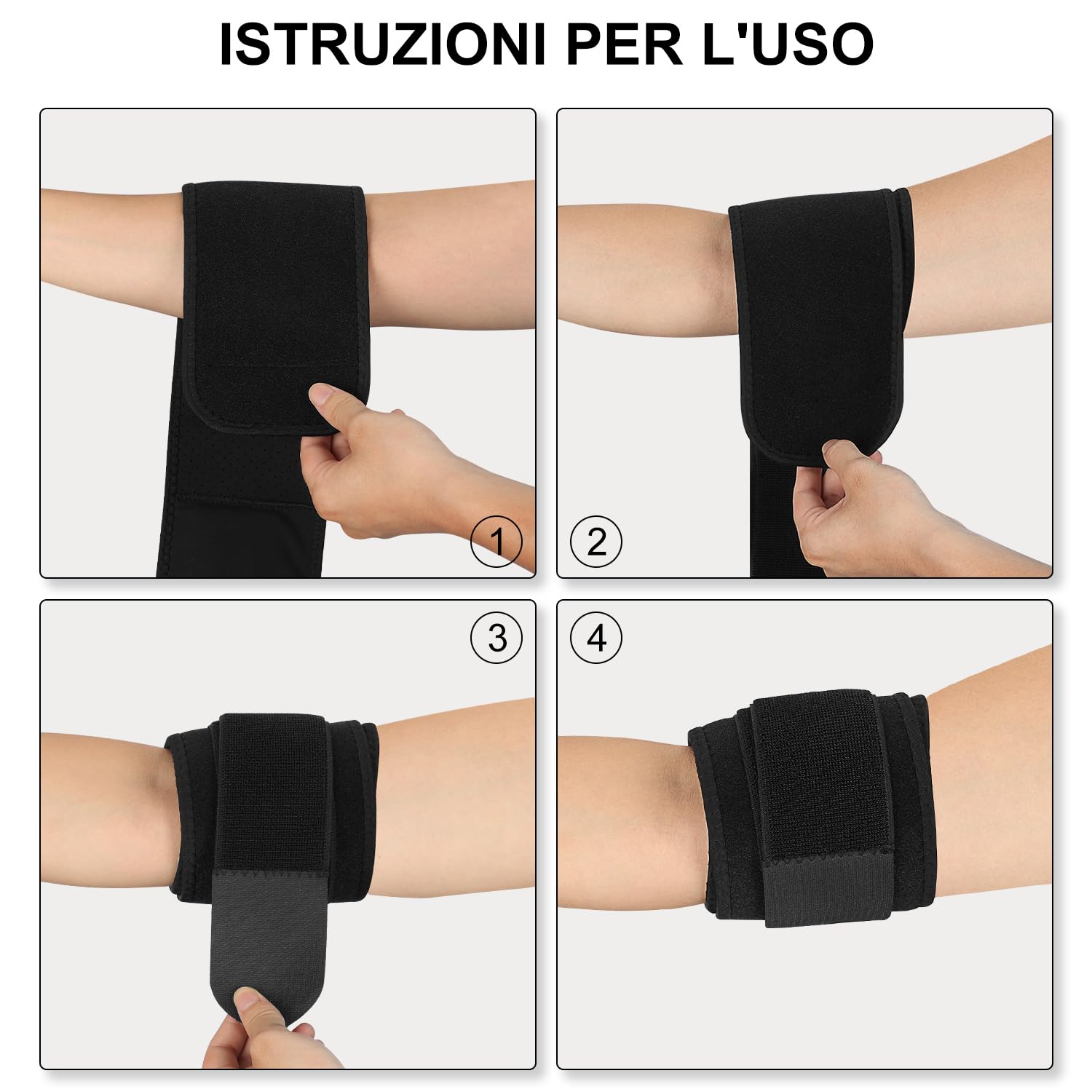 supregear Compressione Tendinite e Tricipite, Fascia di Compressione per Tensioni Muscolari Supporto di Compressione per il Braccio Superiore (Nero, S/M)
