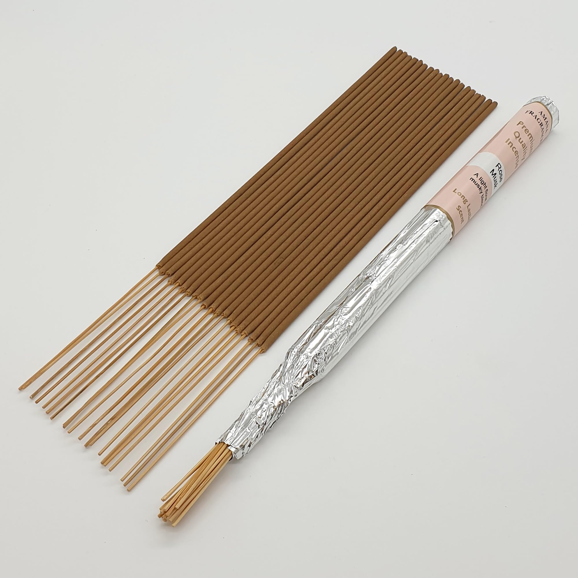 Long Burning Incense Sticks from Amana Fragrances - all scents in one listing (Rose Musk)