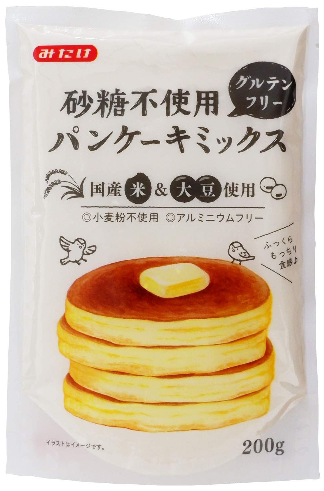 アリサン グルテンフリーパンケーキミックス 200g×3袋の商品画像