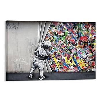 新品 バンクシー 限定アートブック FCK PTN! Banksy Amazon.co.jp: ARTCANVAS Anarchist And Mother - バンクシー