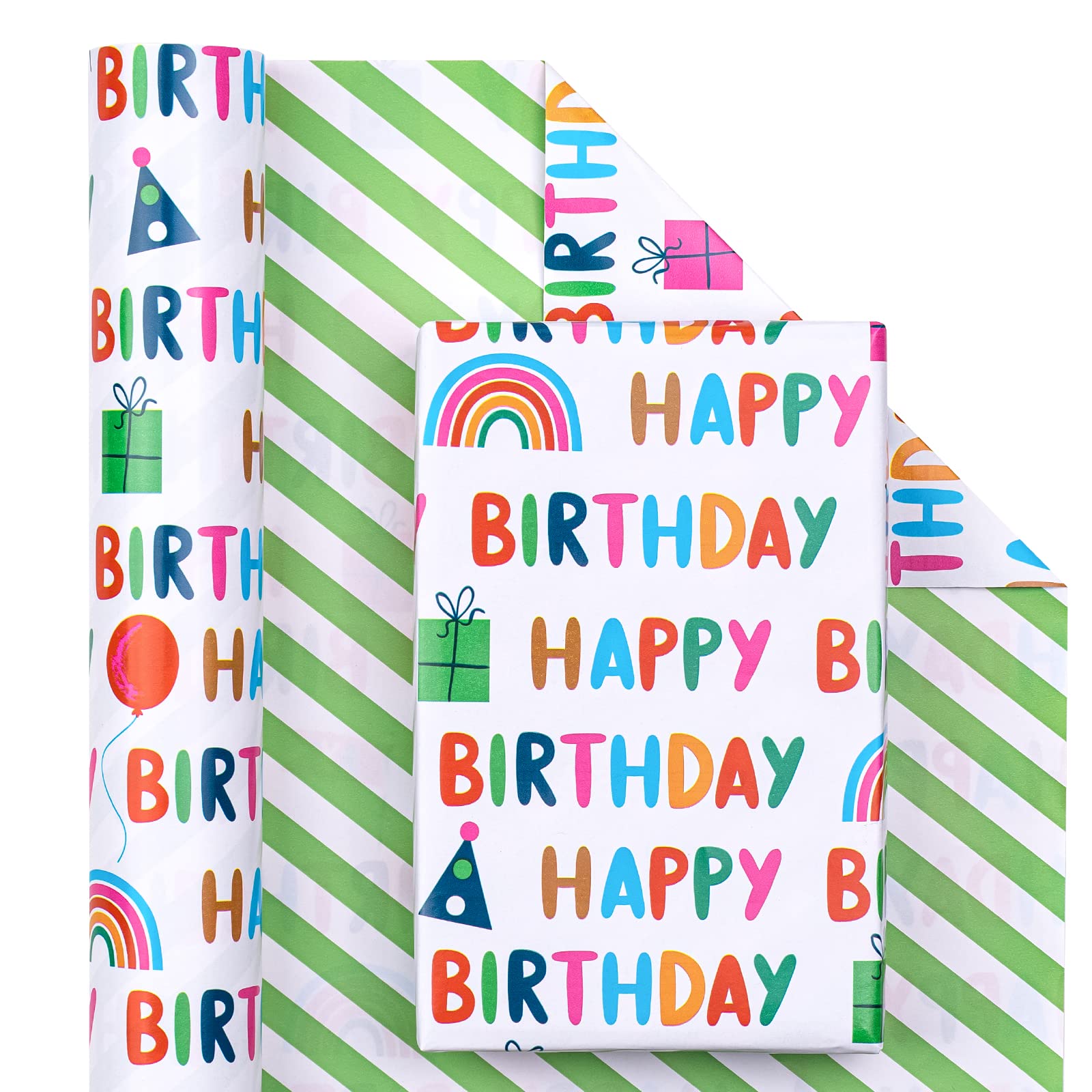 RUSPEPA Mini Rouleau De Papier Cadeau D'anniversaire Pour 10e Fille