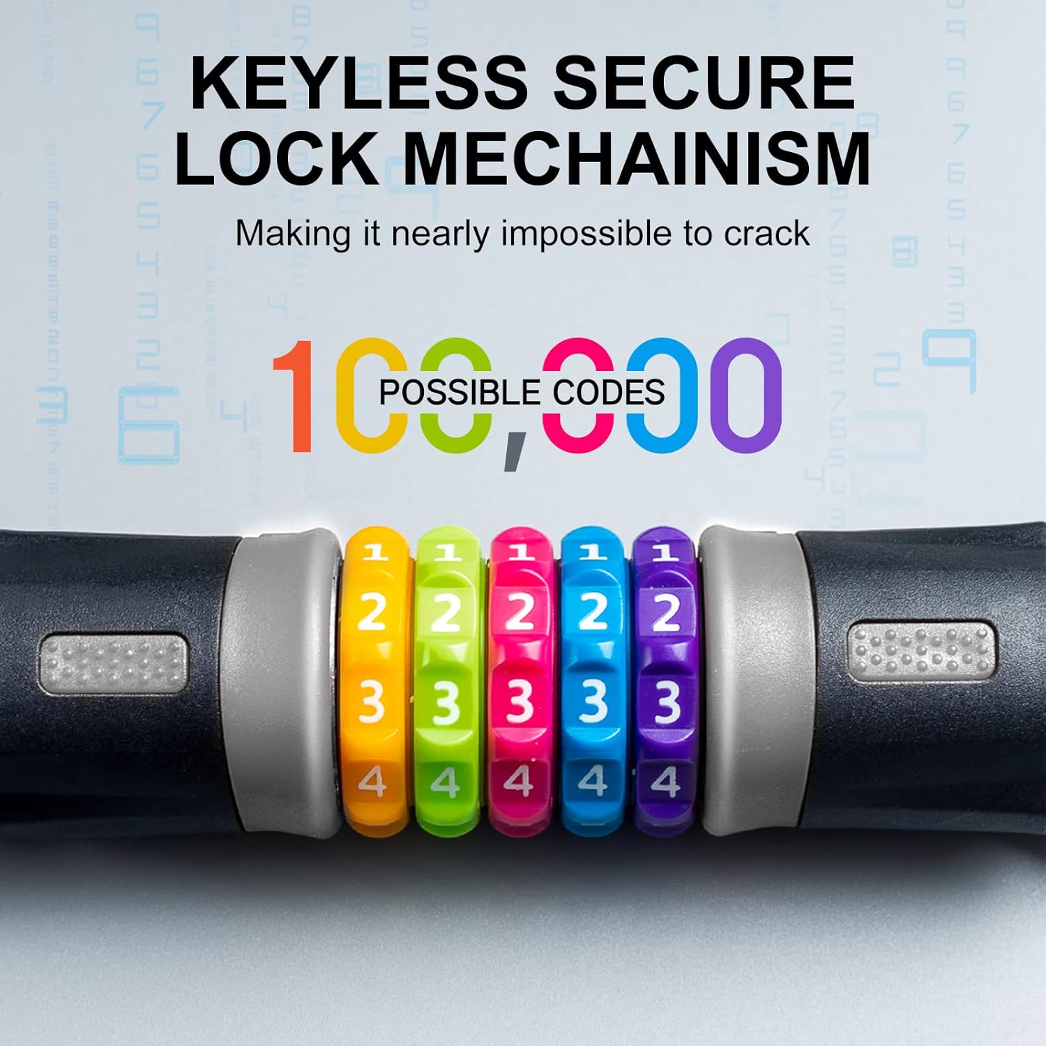 Lydsto Bike Chain Lock, 5 Digit Combination Bicycle Lock, Keyless Heavy Duty Anti-Theft Scooter Locks for Bike, Motorcycle, Scooter : Sports & Outdoors