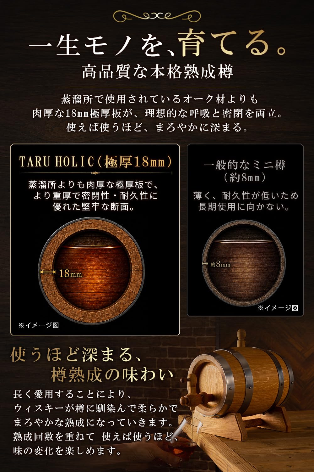 Amazon.co.jp: TARU HOLIC 【 ウイスキー 熟成 ガイドブック付】 本格