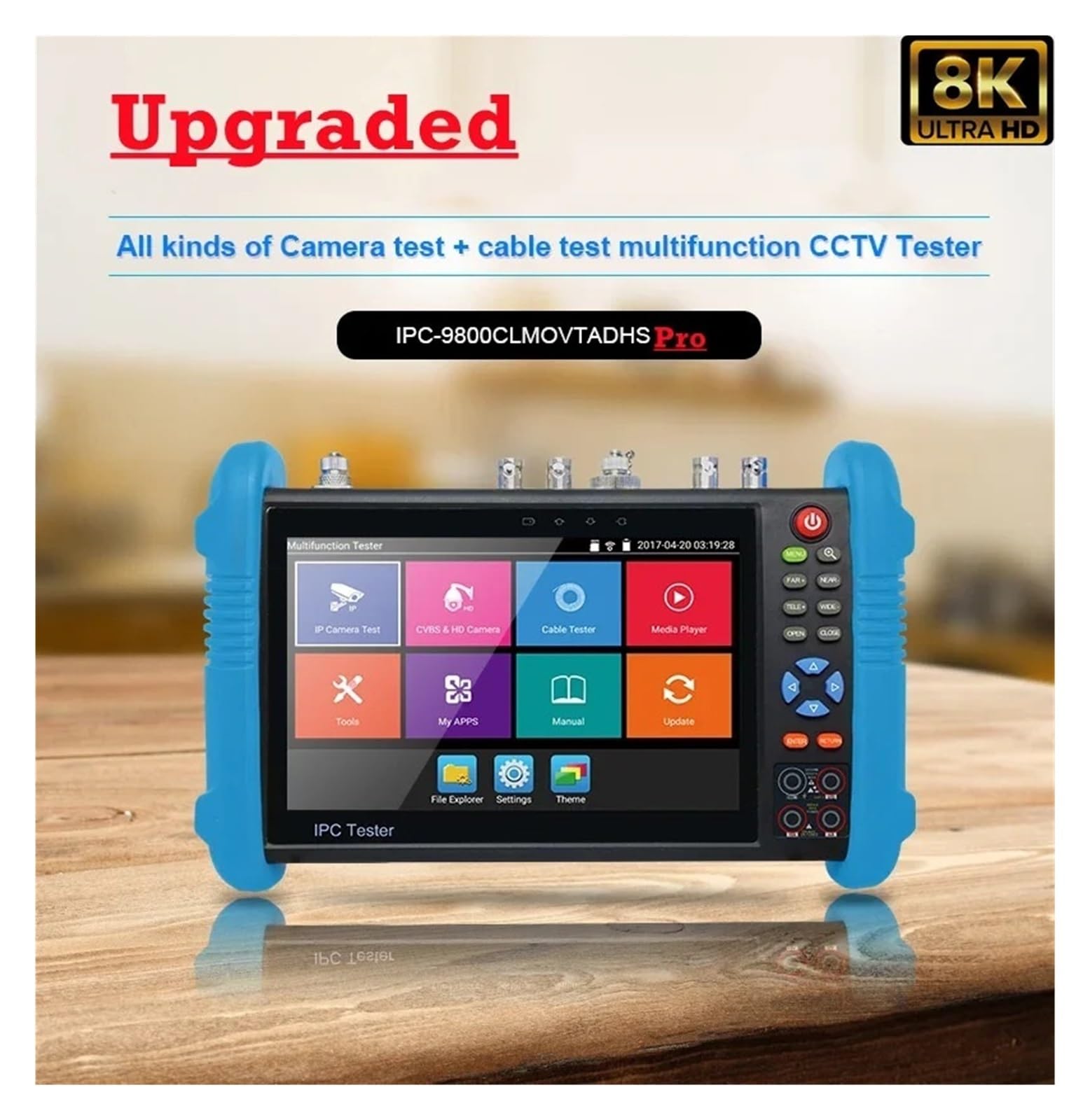 Monitor CCTV, Ipc 9800 movtadhs plus Poe Monitor Tester Tester for cables de red Cctv Test Monitor Rj45 Cftv Tester Monitor Camera IP Tester(9800 Pro)