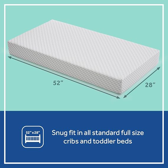Sealy Baby Infant and Crib Mattress - Refresh 2 Stage, Breathable and Waterproof, GREENGUARD Gold Certified, Made in USA