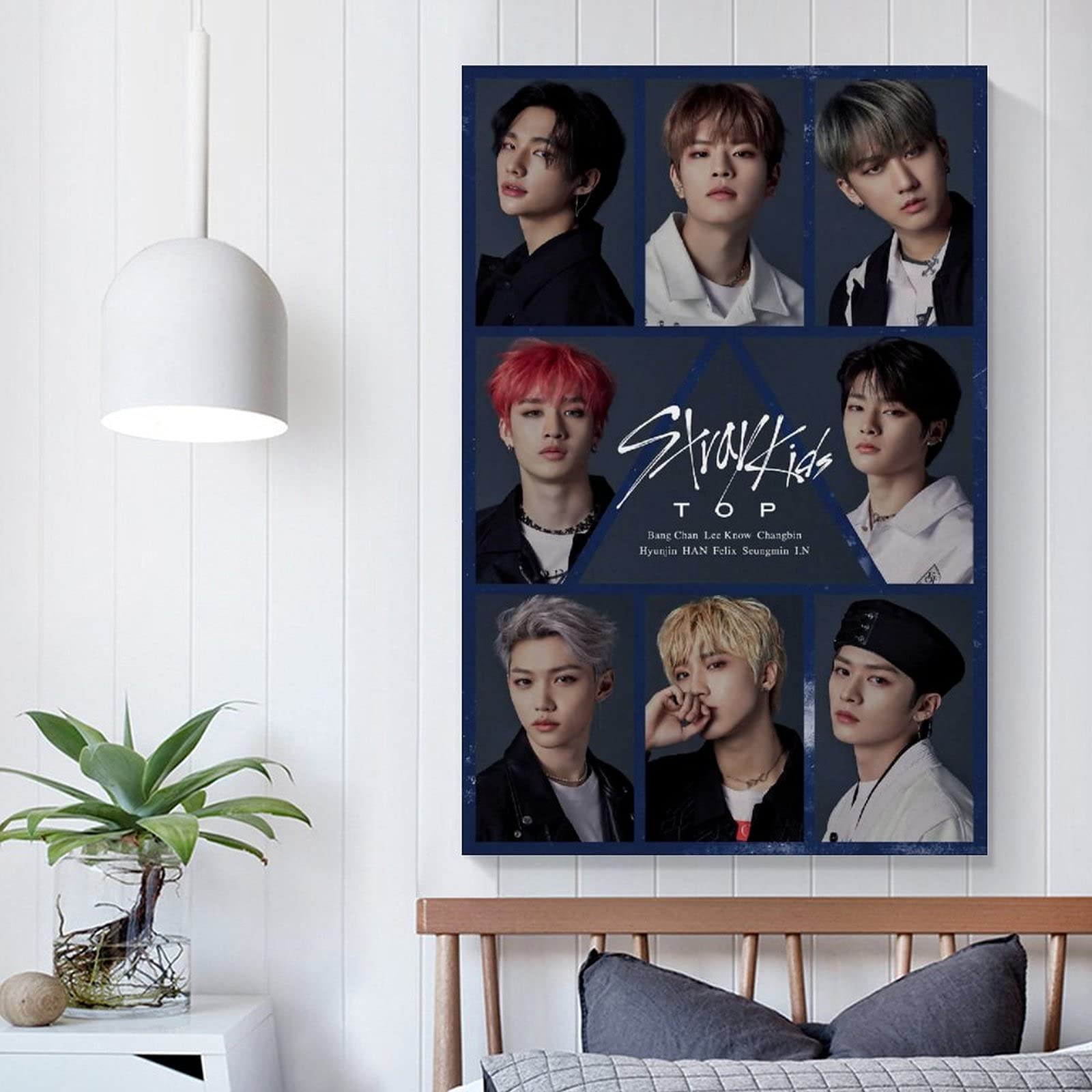 Poster Stray Kids Felix Avec Chat - Décoration Murale Toile 30x45cm, Pour Chambre, Salon, Fan De K-pop