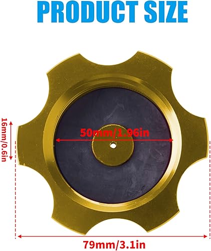 Miniatura 2 de JINGKE Tapa de tanque de combustible de aluminio CNC con válvula de ventilación para 50cc 70cc 90cc 110cc 125cc 140cc 150cc 160cc Pit Dirt Motor