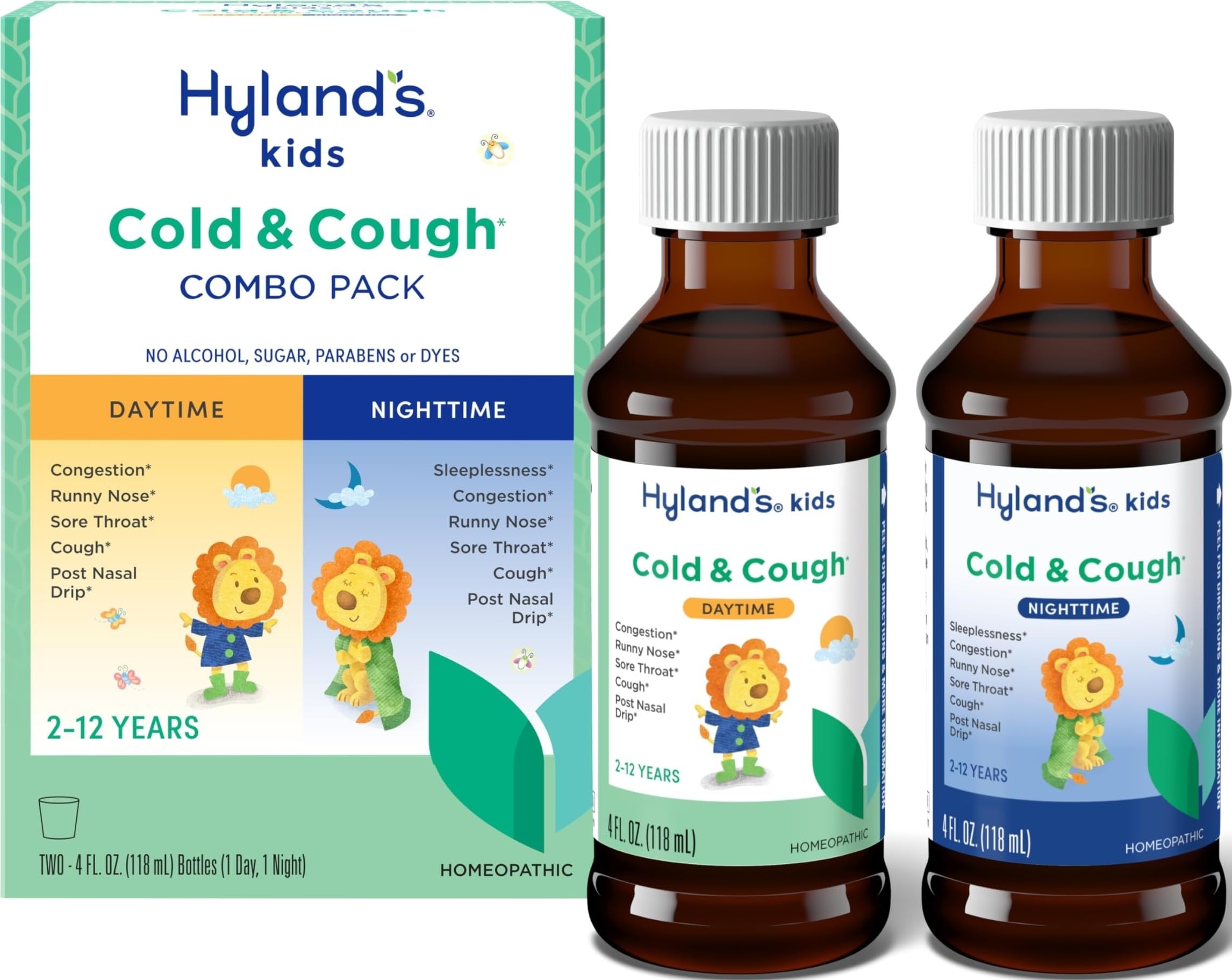 Hyland's Kids Cold and Cough, Day and Night Combo Pack