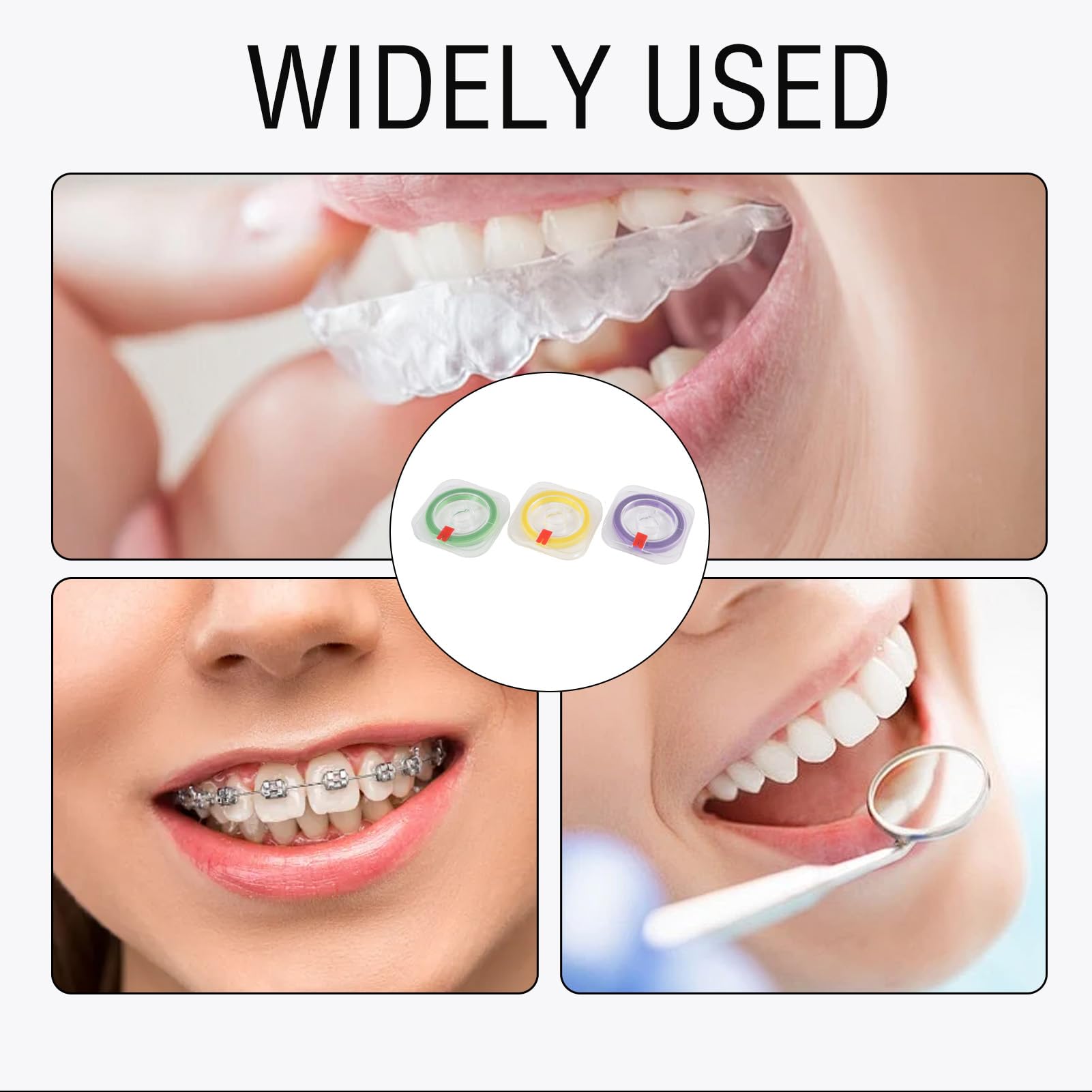 Tiras Abrasivas Dentales 4 mm x 6 m, Grano Grueso Medio Fino, Limpieza Interdental