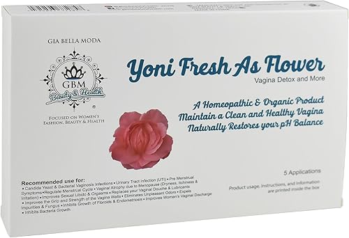 Yoni Fresh as Flower - Gel desintoxicante para vagina y más, paquete de 5 unidades, limpia, lubrica, e hidrata, calma la irritación y la sequedad,