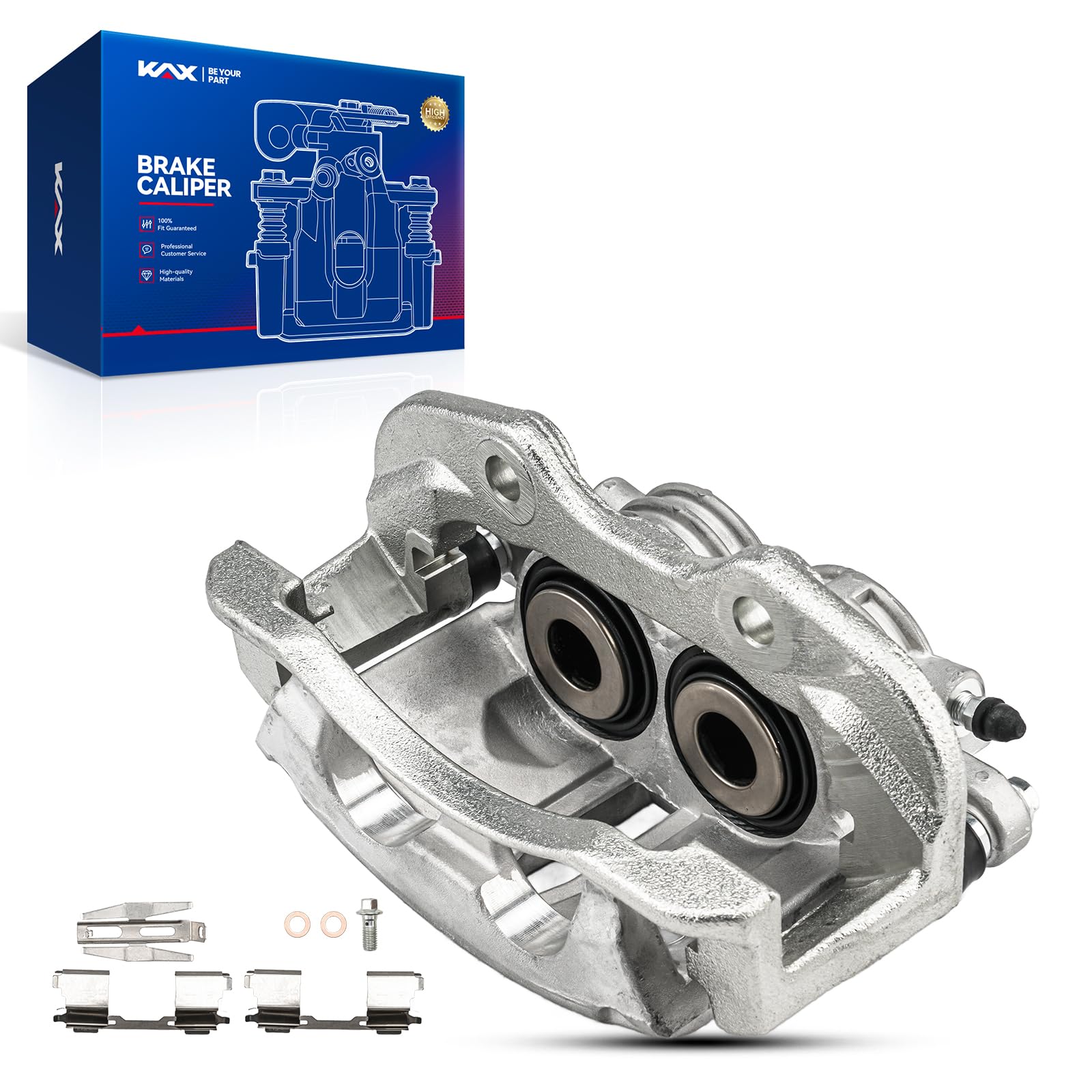 KAX Rear Left Brake Caliper Compatible with Chevrolet/GMC/Cadillac - Silverado 1500/Silverado 1500 Classic/Sierra 1500/Tahoe/Suburban 1500/Avalanche 1500/Yukon, #18P4764 Brake Caliper