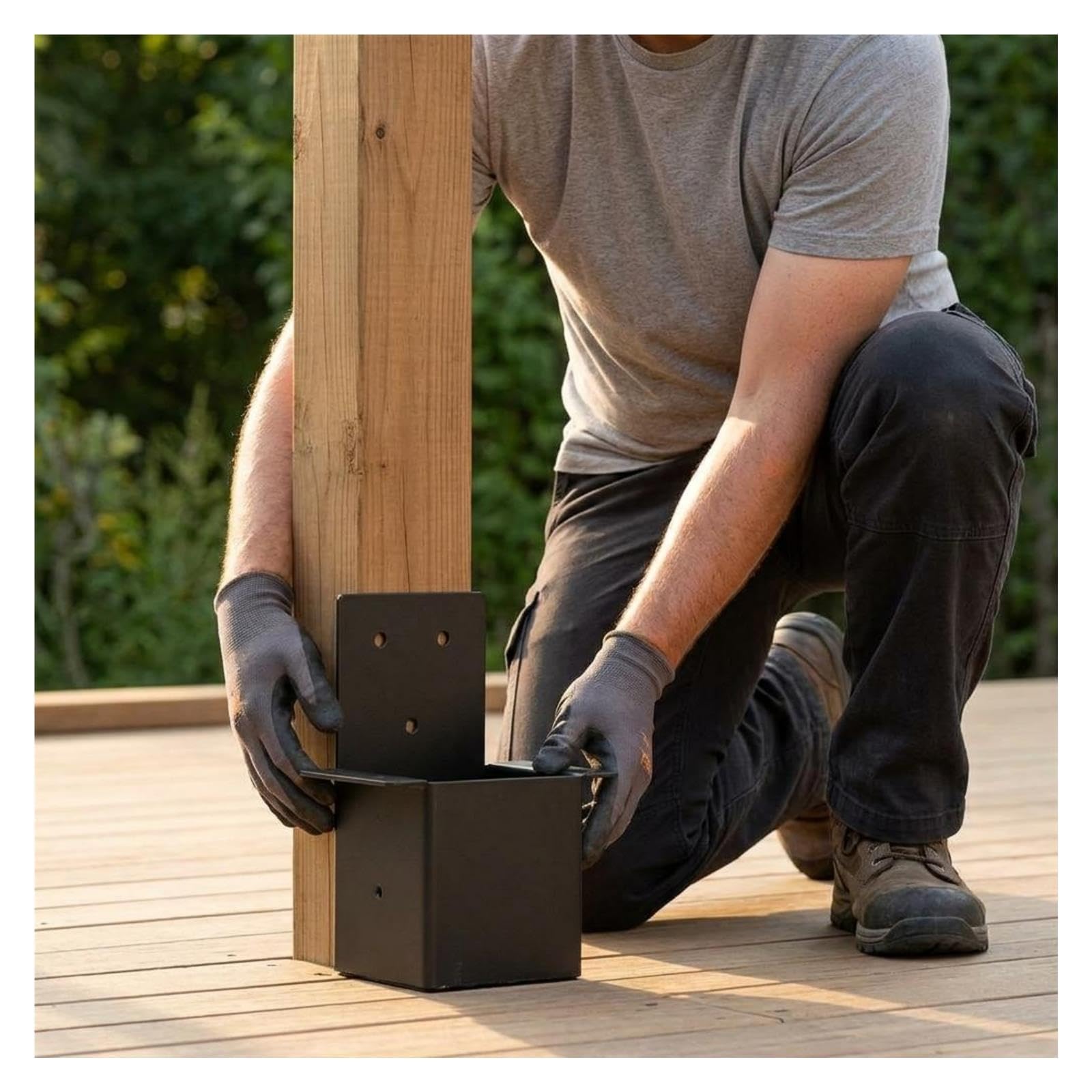 Pali per Recinzioni Connettore for palo for pergola in metallo saldato