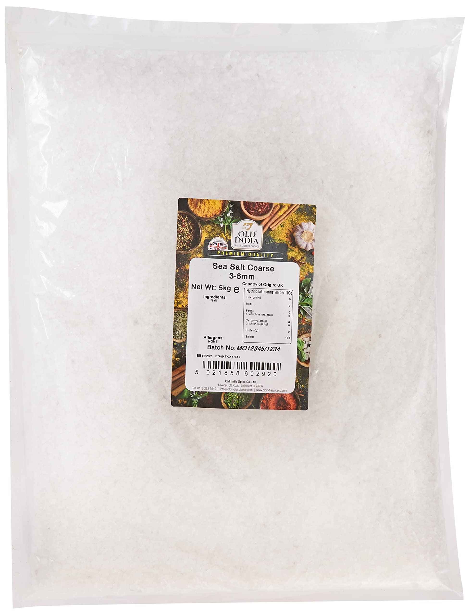 Old India Sea Salt Coarse 3-6mm 5kg