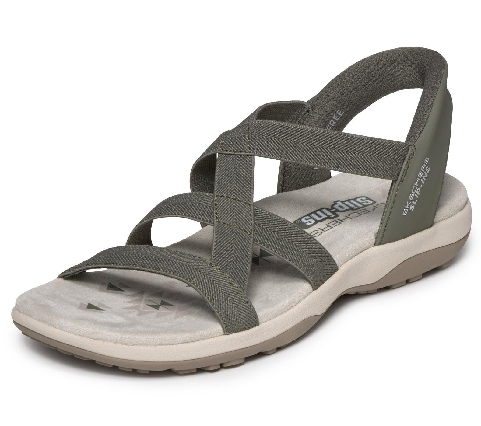 Skechers Women's Green Opdebeek Sandaal - Outdoor Shoes - 6 Uk - Sport