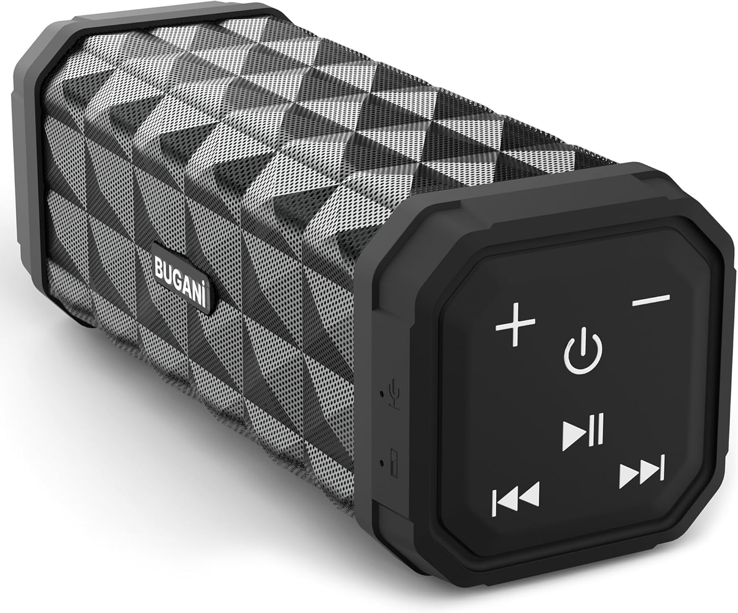 BUGANI Bluetooth Speaker M99 Speaker Bluetooth, Higher Noise, Stereo Sound, 24H Playtime, 100ft Wireless Range, IPX5 Waterproof, Built-in Microphone, Wireless for Home, Outdoor and Travel Black