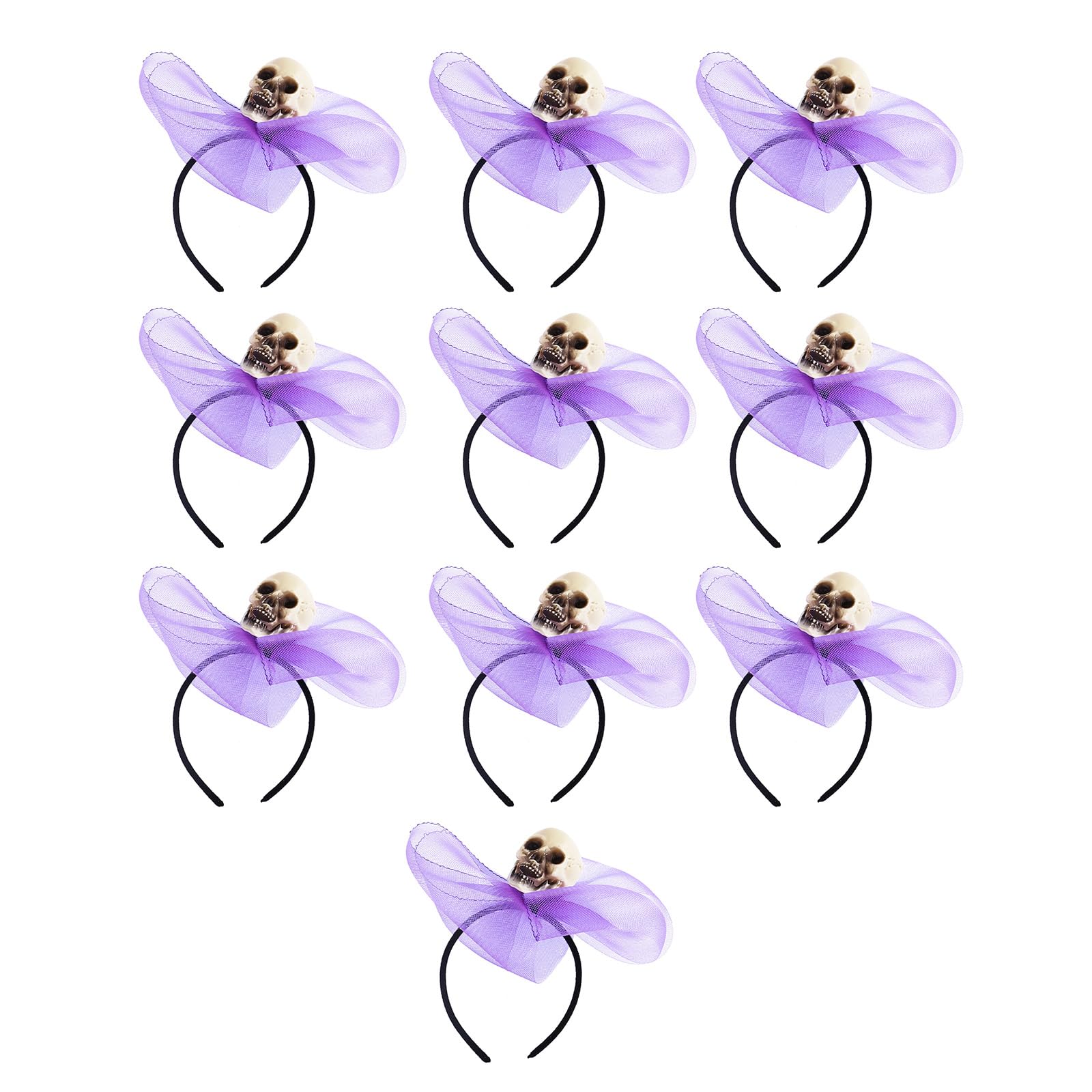 Kalttoy Halloween Hair Embellishment Realistic Halloween Skull/Spiders Headbands Delicate Bowknot Hair Adornment Accessories