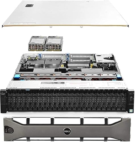 Servidor Dell PowerEdge R730xd 24B SFF 2U, 2X Intel Xeon E5-2690 v4 2.6Ghz (28 núcleos Total), 128GB DDR4 RAM, 4X 1.2TB 10K SAS 2.5” 12Gb/s HDD, H730P 2GB RAID, NIC 10Gb + I350 1Gb (Renovado)