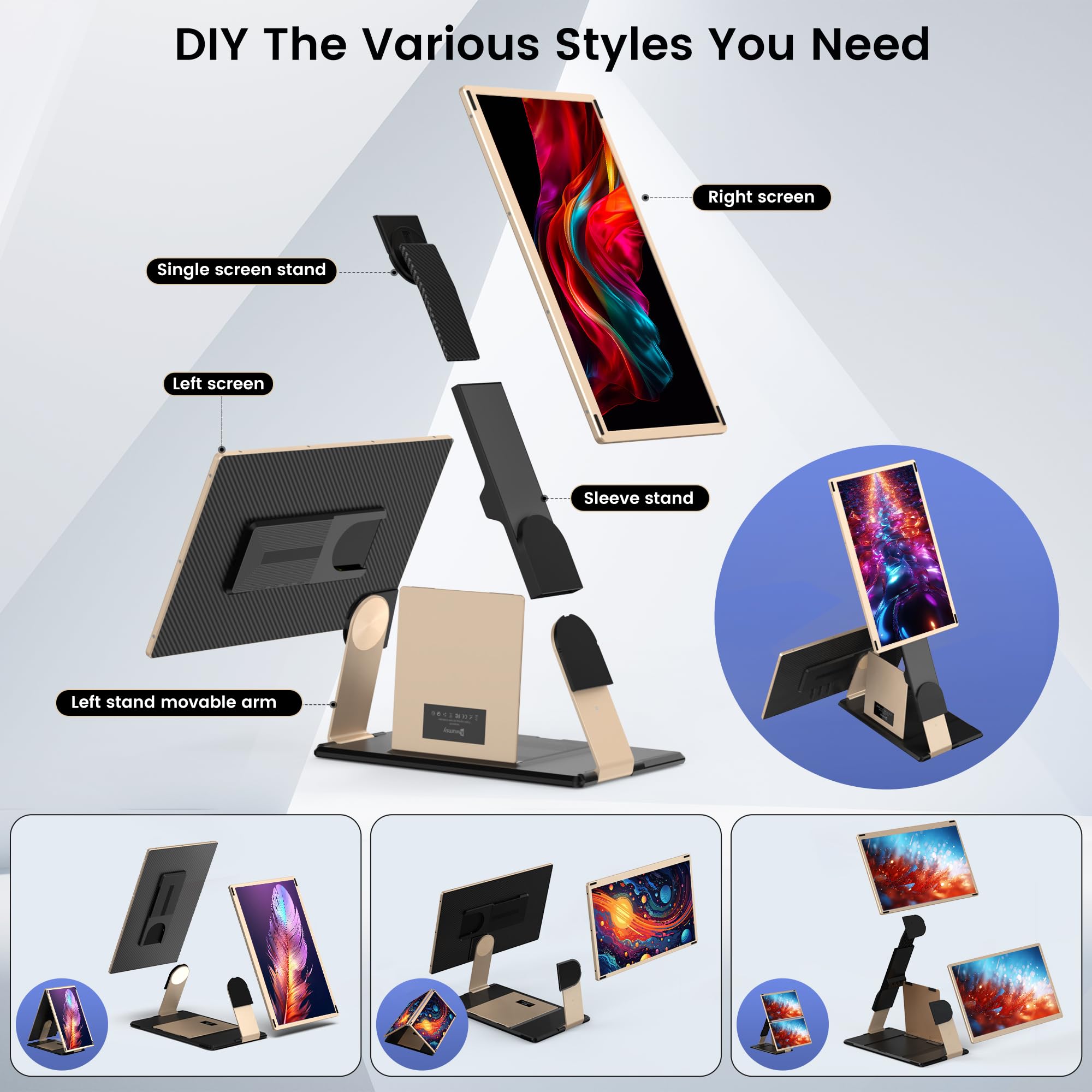 スマホャノートパソコンの画面を拡張できる Amazon.co.jp: Laptomo S1 デュアルモニター 14インチ IPS