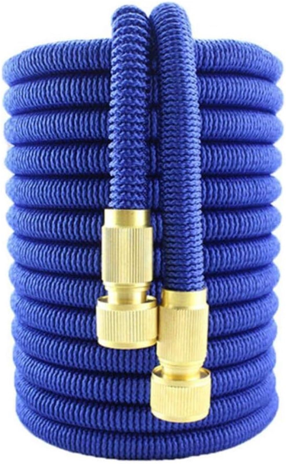 Manguera de jardín extensible, manguera de riego mágica, flexible, extensible, mangueras de tubo, botella de riego for boquilla de espuma, 1 manguera azul(Blue,10m)