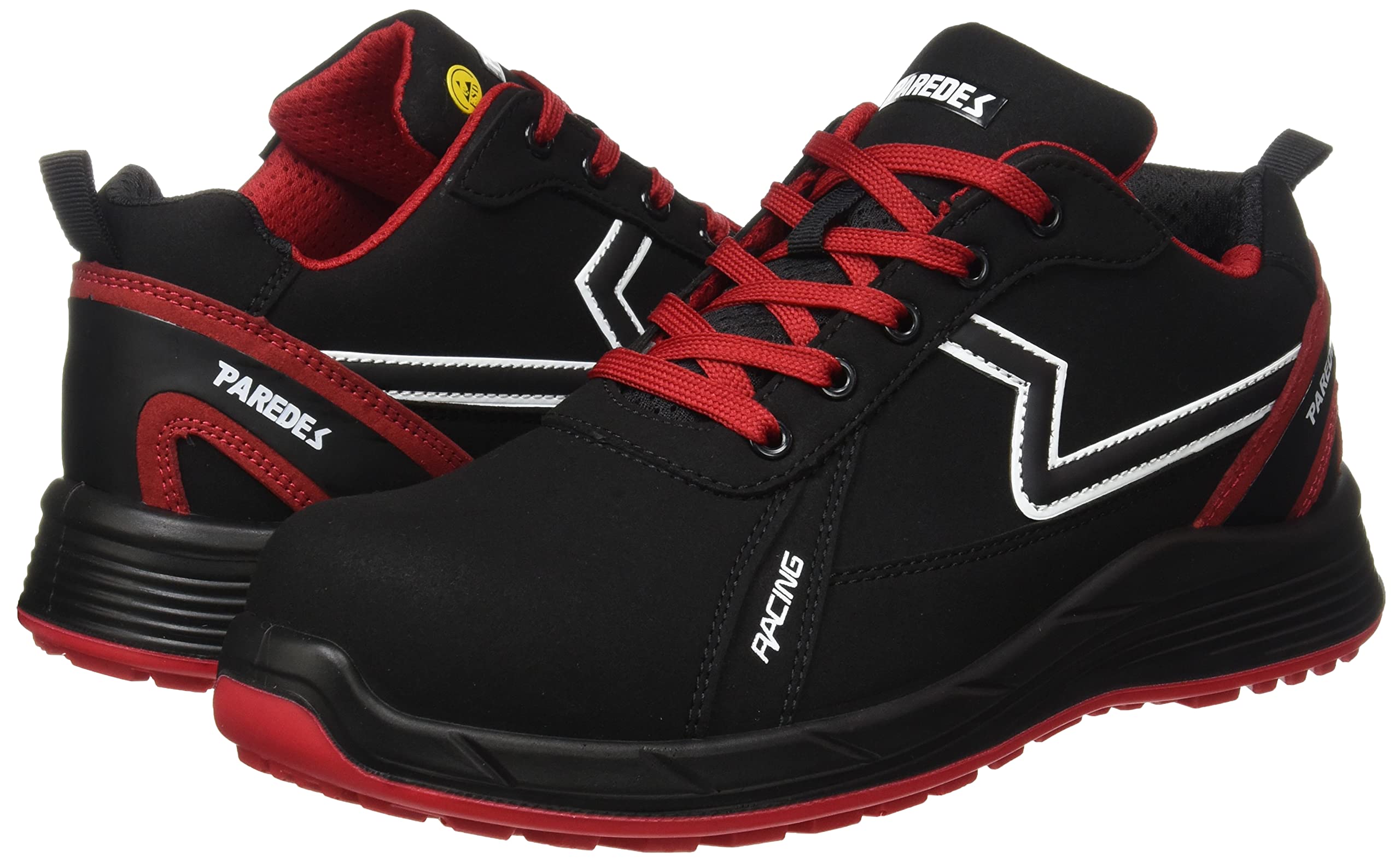 Paredes Deportivo Alonso - S3 Ci HI ESD SRC - Color Negro y Rojo - Talla 38