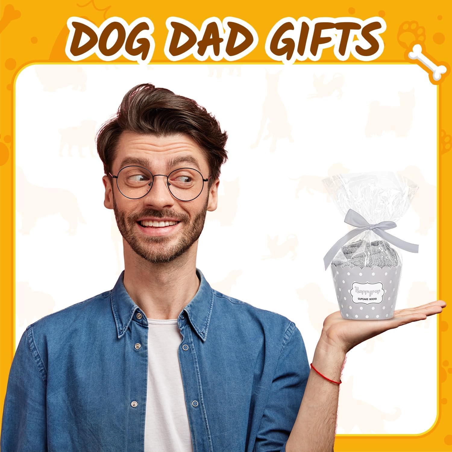 HAPPYPOP Fuzzy Dog Mom Dad Gifts - Dog Lover Socks for Men Women, Funny Valentine Gifts - Image 2