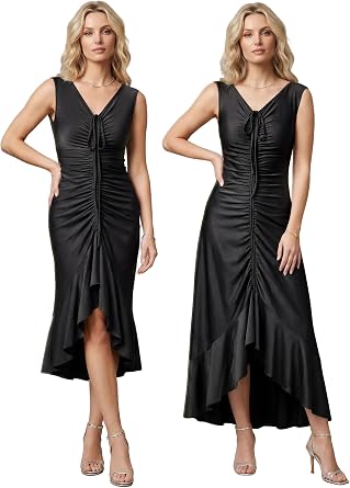 Ever-Pretty Womens Summer Convertible Sleeveless Casual Dress Stretchy Maxi Formal Wedding Guest Party Cocktail Dresses