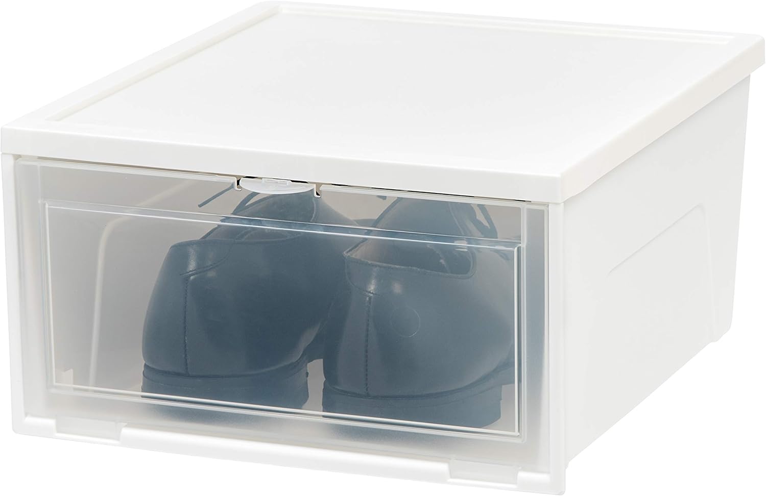 IRIS USA NSSb-W Front Entry Stacking Shoe Box, Wide, White, 6 Pack : Home & Kitchen