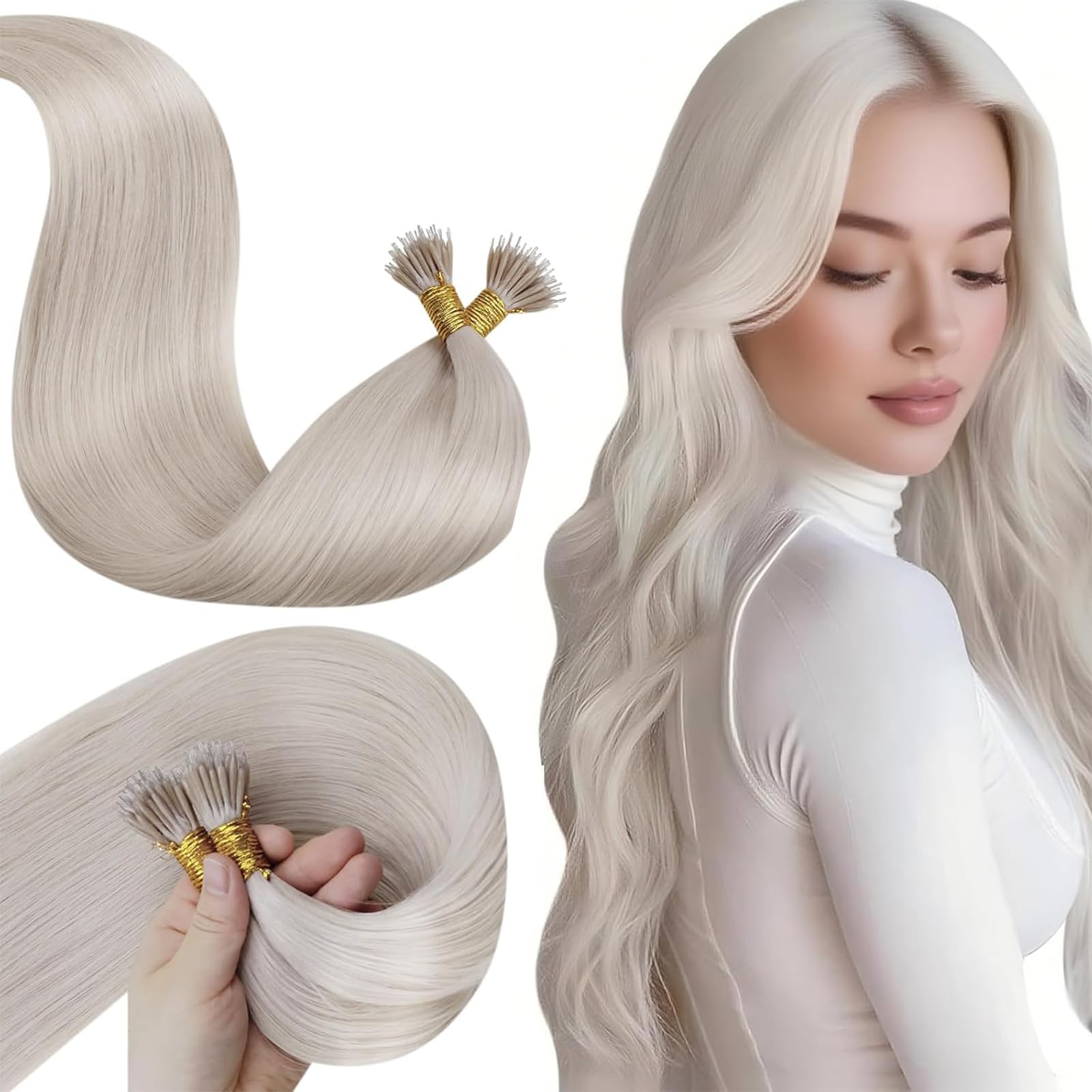 LaaVoo Echthaar Extension Haar Extensions