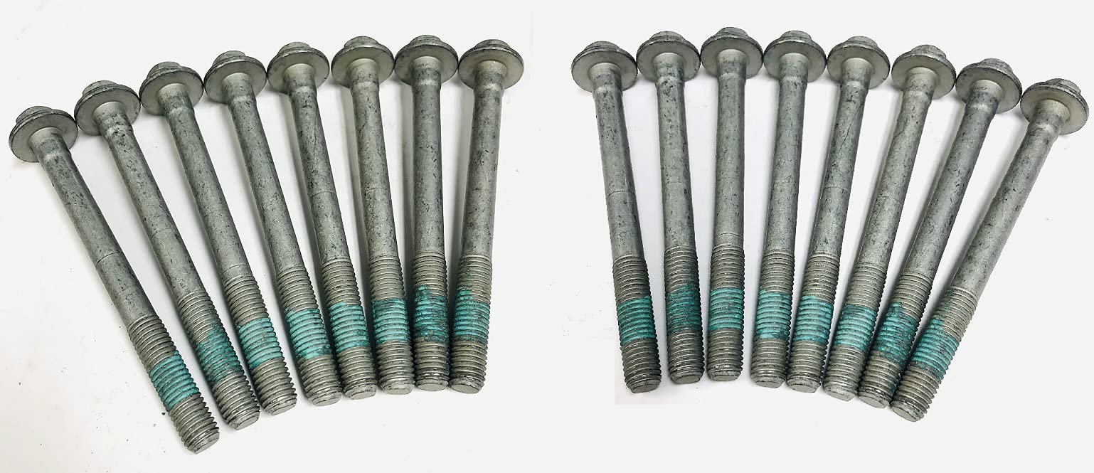 Cylinder Head Bolt Set Compatible with 2014-2020 GM 4.3L V-6. Set Includes All (16) Bolts