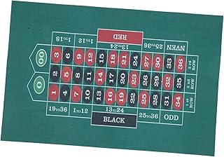 STOBAZA wasserdichte Doppelseitige Spielmatte mit Weicher Filzoberfläche Faltbar für Poker und Roulette rutschfeste Tischdecke für Familienfeiern Themenpartys und Spielabende