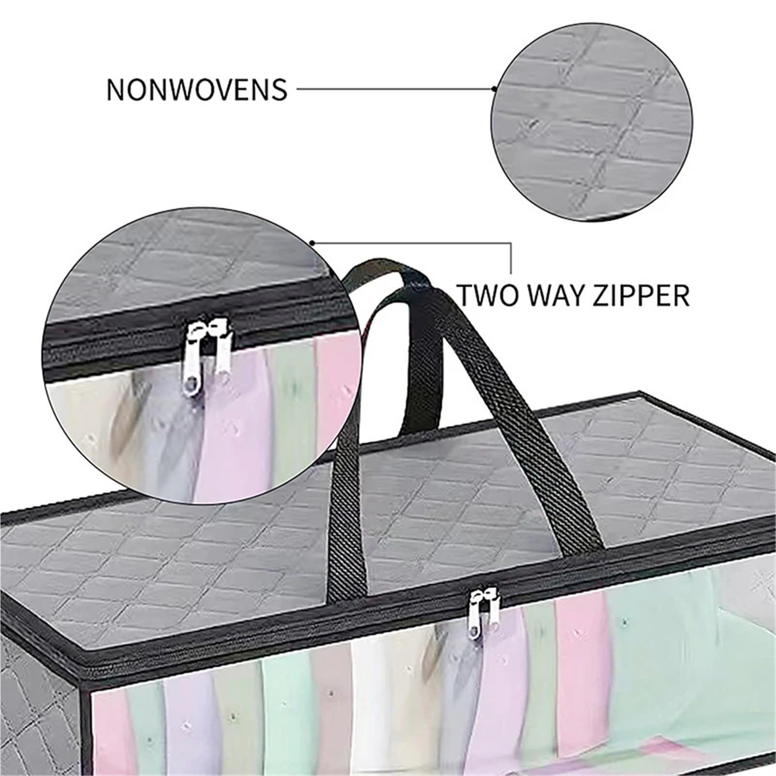Baseball-Mützen-Organizer, Hutaufbewahrung for Baseballkappen, robustes Kappen-Organizer-Hut-Etui mit Tragegriffen und doppeltem Reißverschluss für Schrank oder Reise(Gray)