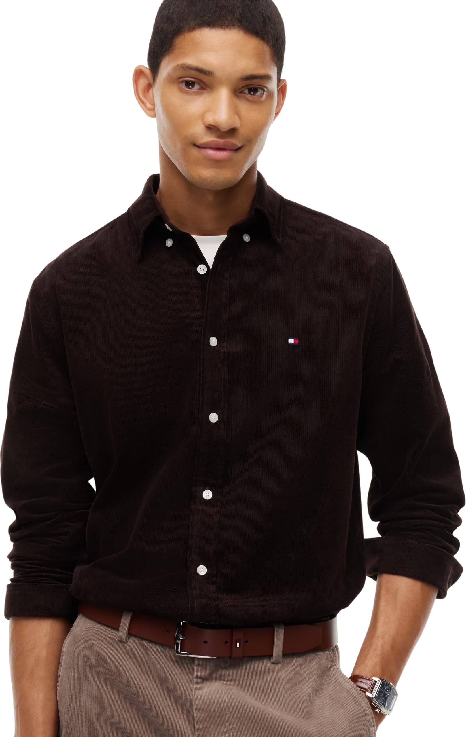 Tommy Hilfiger Denton 3.5 Am0am14814 Cinturón fijo Hombre (Pack de 1)