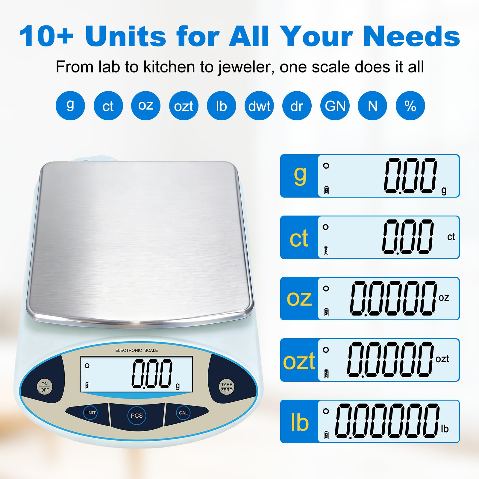 Precision Lab Balance - 5000g x 0.01g -3