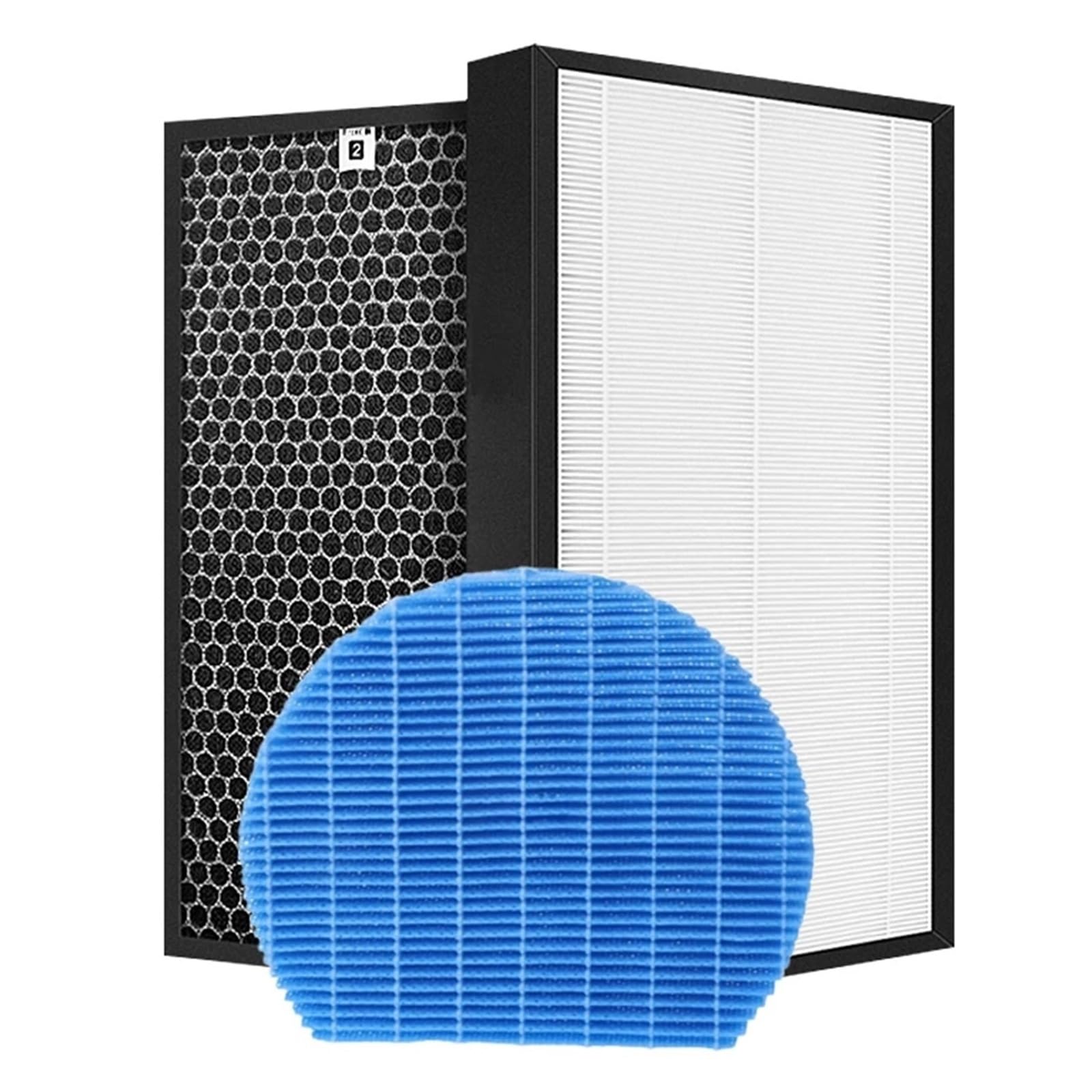 Filtr Nawilżający Hepa Carbon, Compatible With Sharp, Do Oczyszczacza Powietrza KC-D40E-W KC-D40E KC-E50 KC-D50 KC-F50 FZ-D40HFE FZ-D50HFE FZ-A60MFE(1 SET and Humidifer)