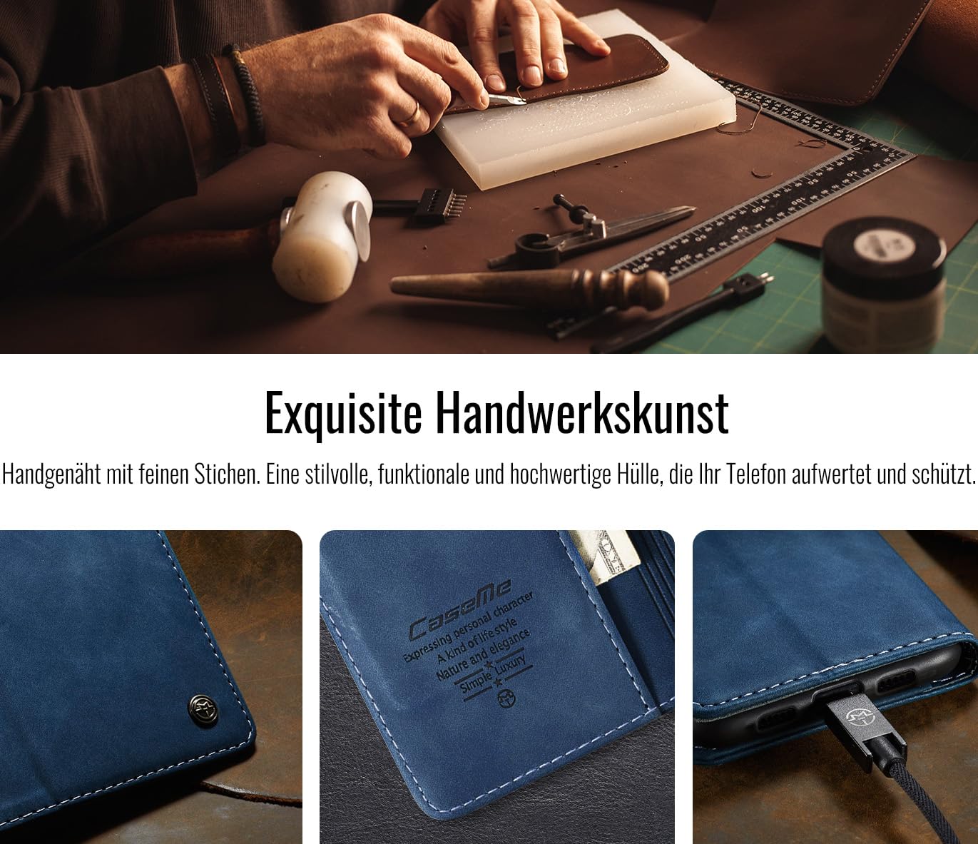 KANVOOS Cover per Huawei P Smart 2019, Cover a Libro Portafoglio in Pelle PU [Porta Carte] [Magnetica], Antiurto Flip Case Custodia per Huawei P Smart