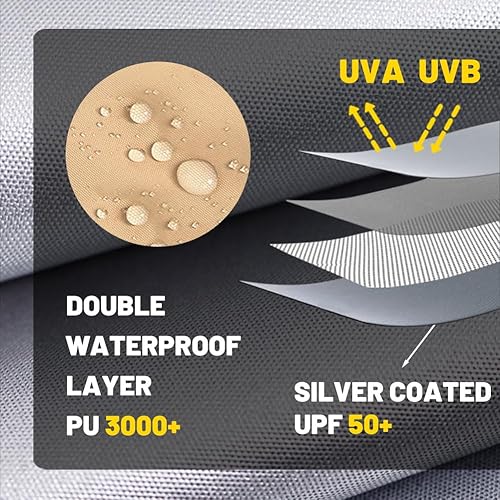 Miniatura 2 de Paredes laterales solares para tienda de campaña desplegable de 10 x 10 pies, toldo instantáneo, paredes laterales extraíbles, UPF50+ impermeable,