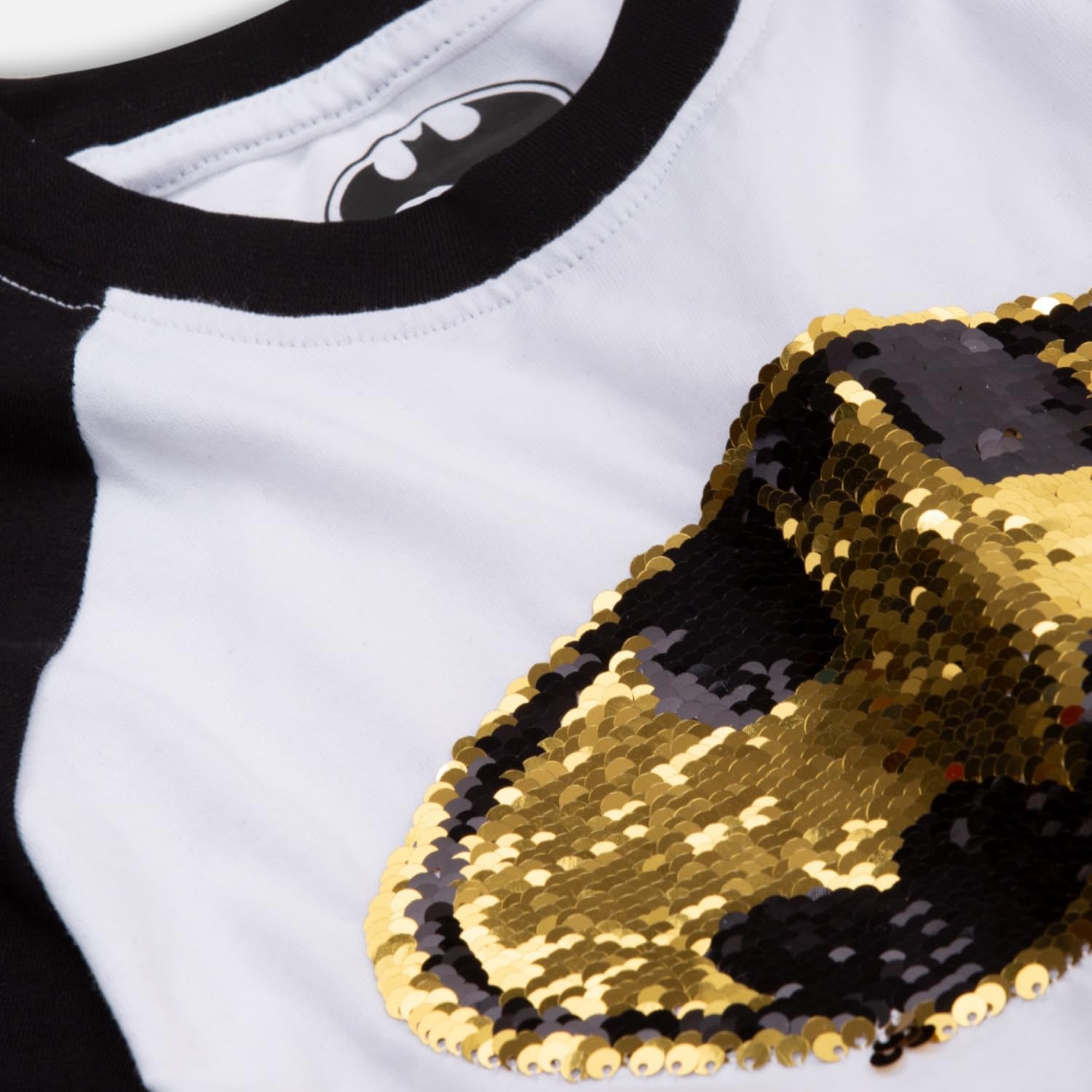 Nap Chief Batman Logo Reversible Sequin T-Shirt (WB5097Y_Batman_Sequins_11-12 Years) - Image 4 thumbnail
