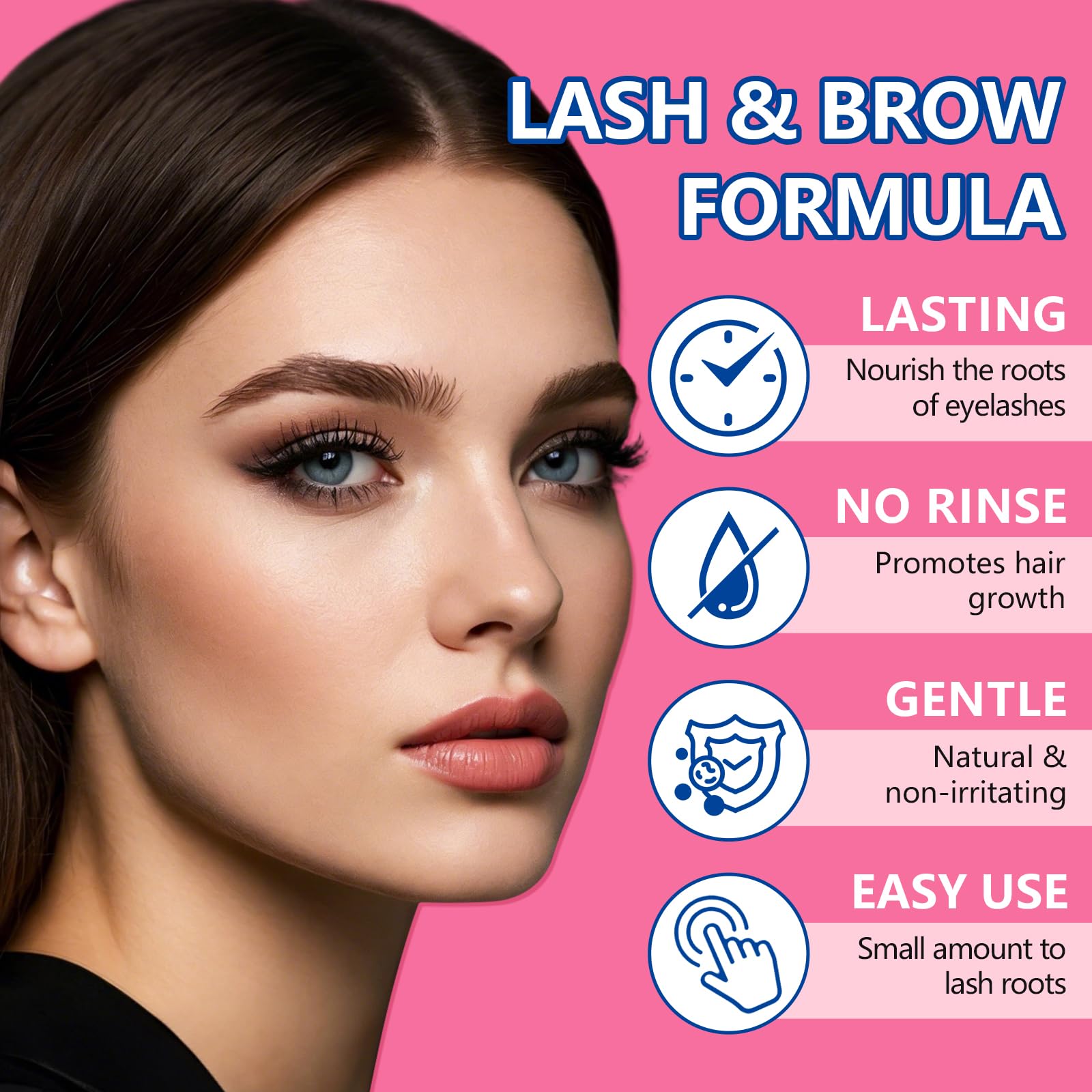 Serum Pestañas y Cejas Crecimiento Set 2 Piezas, Serum Pestañas Crecimiento + Serum Cejas Crecimiento y Densidad, Fortalecedor de Pestañas, Lash Serum para Crece Pestañas Rápido Mujer — view 4
